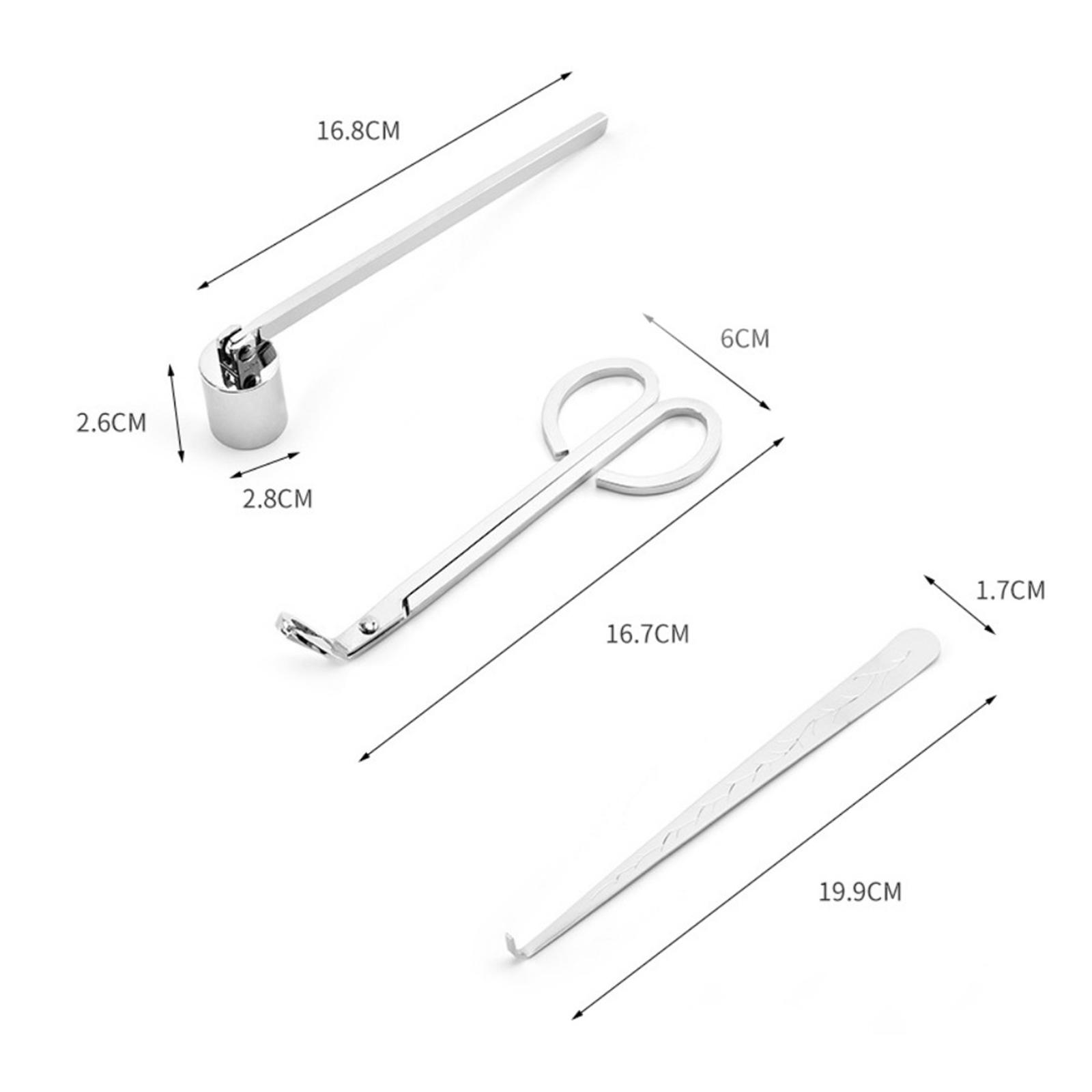 Wick Dipper Tool - 3 in 1 Candle Accessory Set