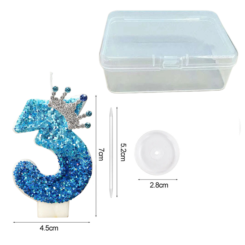 Creative Peacock Blue Crown Di - Candle Supplies Usa 评论和价格