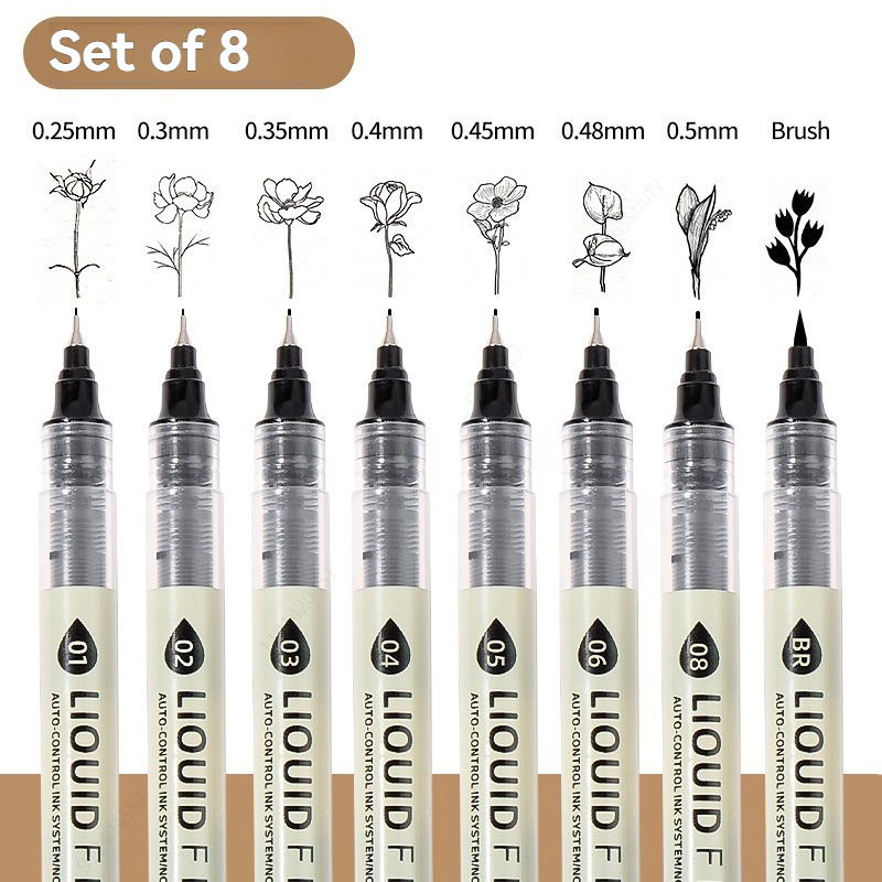 12 Tibs Black Pen Fine Line Sk - Copic Marker Sketch 评论和价格