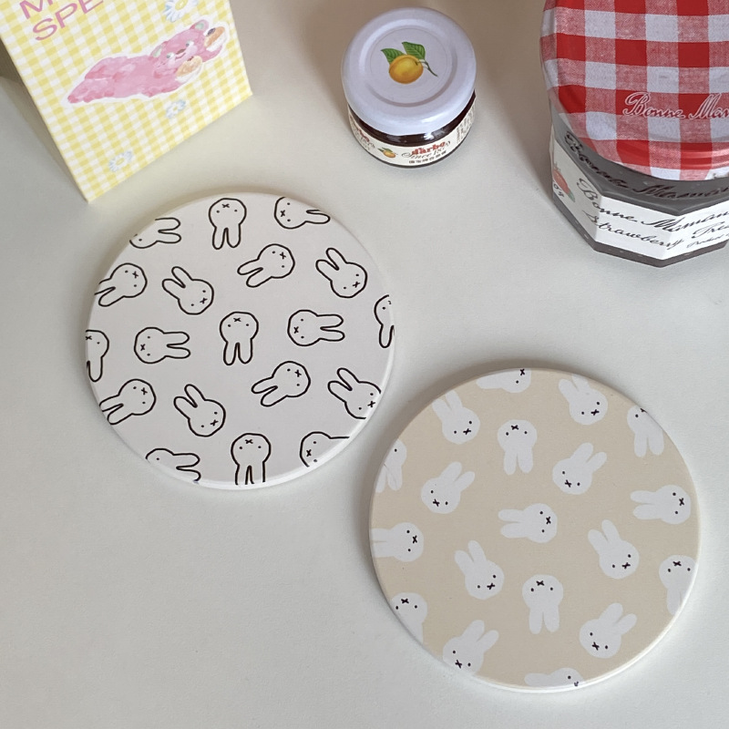 Hot Cute Miffy Series Coffee C - Heat Resistant Mat 评论和价格