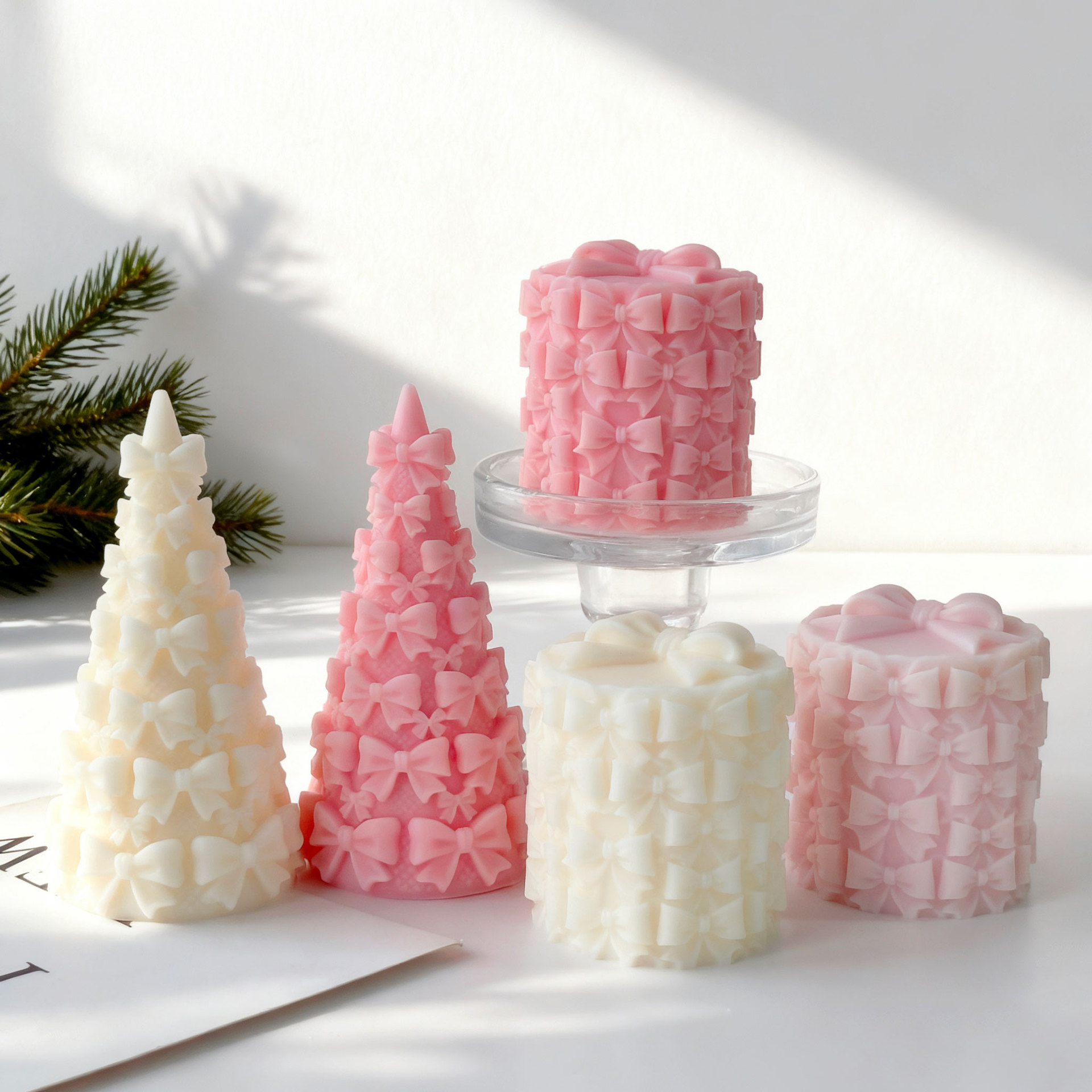 3D Bow Tie Christmas Tree Gift - Candle Supplies Tins 评论和价格