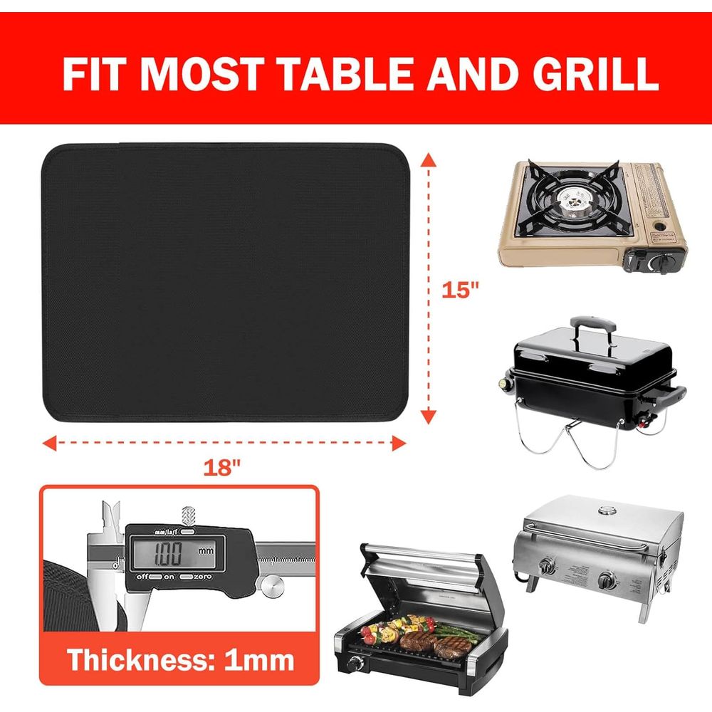 15 x 18 Grill Mat - Heat Resis - Heat Resistant Mat 评论和价格
