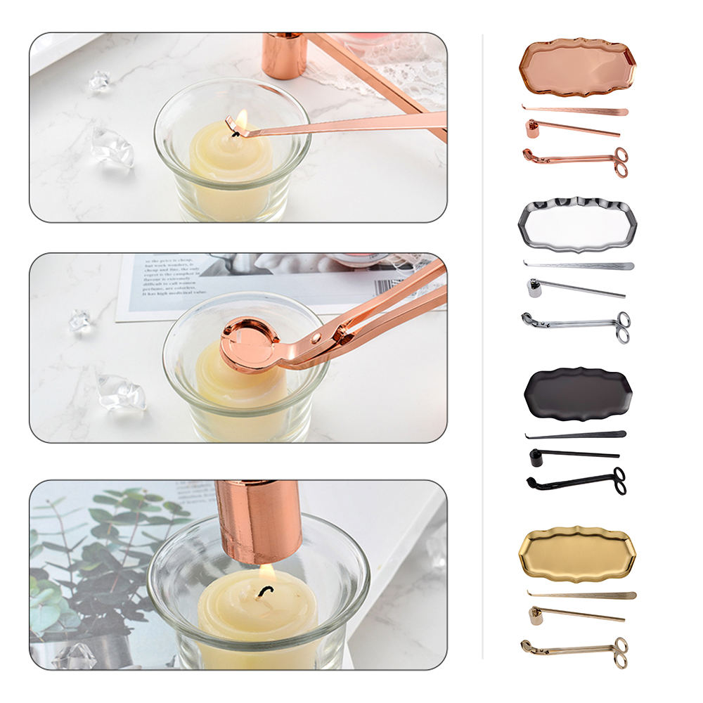 4pcs/1kit Candle Care Set Maki - Wick Dipper Tool 评论和价格