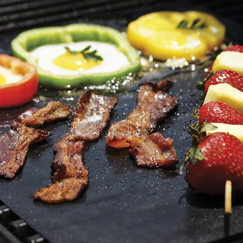 3Pcs Nonstick Bbq Mats Tpfe He - Heat Resistant Mat 评论和价格