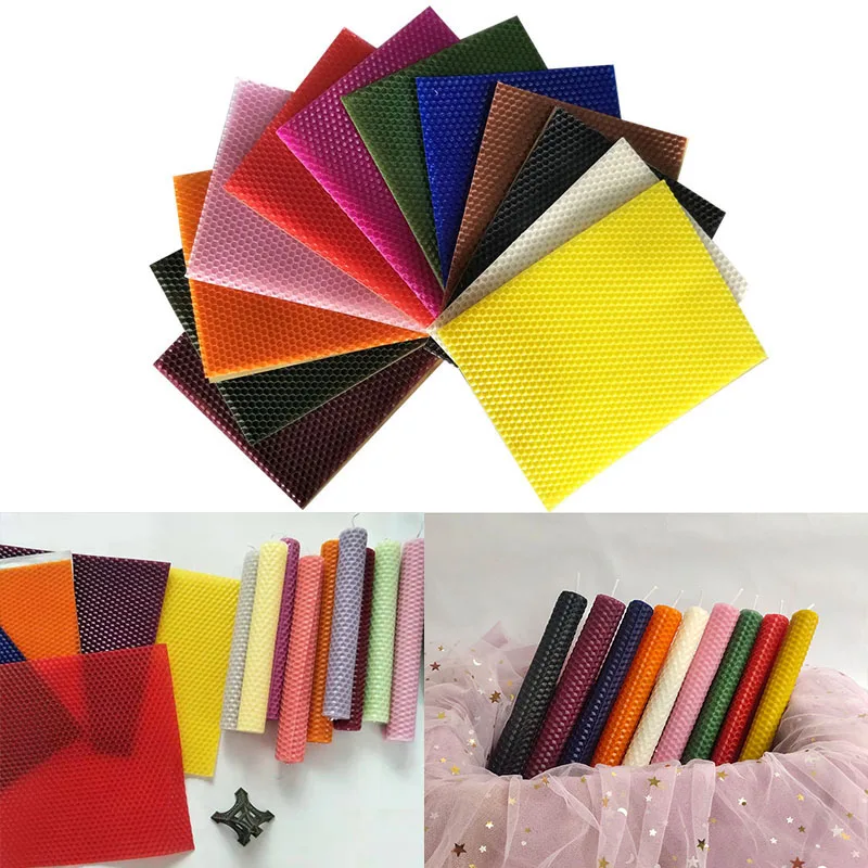 12pcs/set 15*20CM Beeswax Shee - Beeswax Sheet Roll 评论和价格
