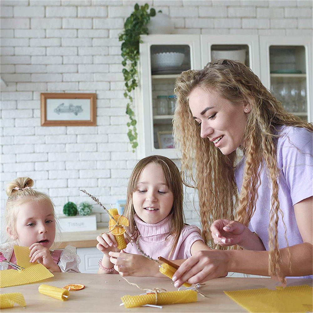 12 pcs Beeswax Thin Sheets Kit - Beeswax Sheet Roll 评论和价格