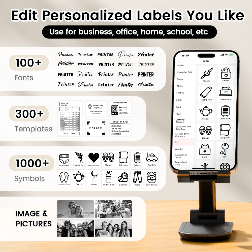 Mini Label Printer 20-50mm Shi - Sticker Label Template 评论和价格