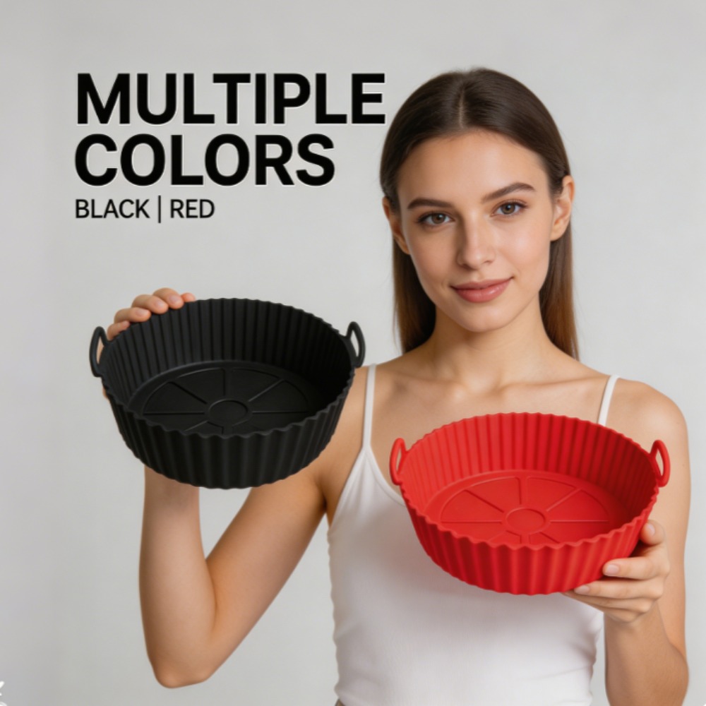 Round Silicone Air Fryer Liner - Heat Resistant Mat 评论和价格