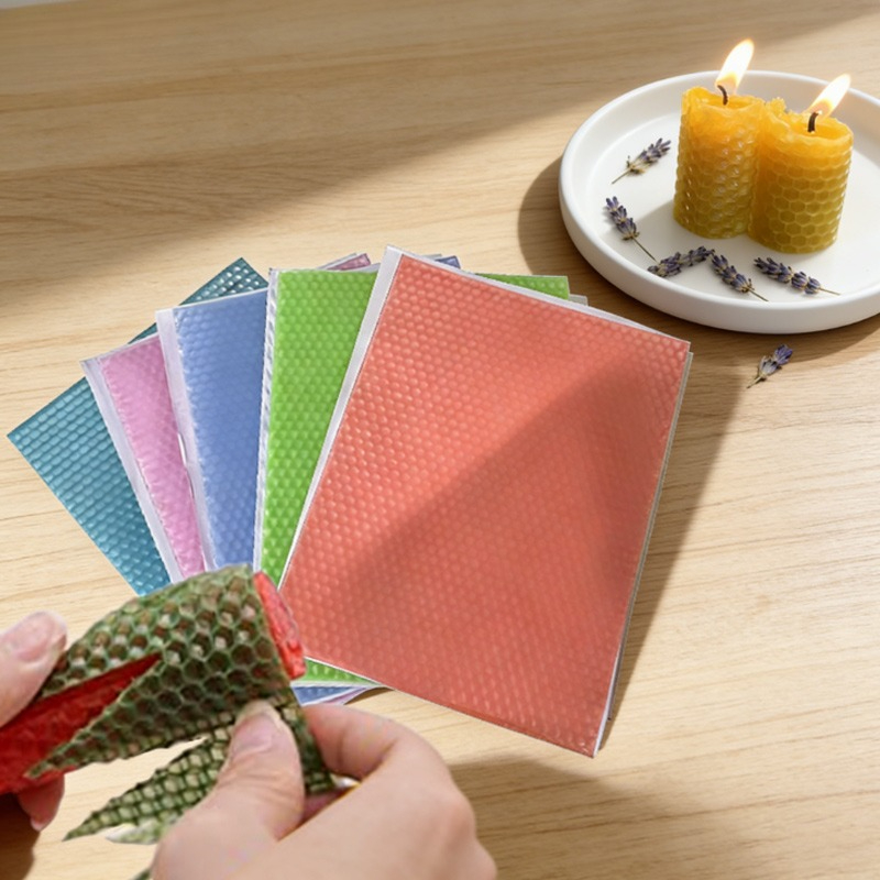 12pcs 15x20cm Macaron Color Be - Beeswax Sheet Roll 评论和价格
