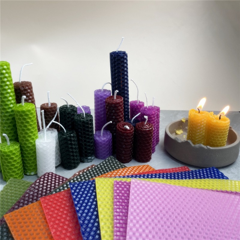 12pcs 15x20cm Macaron Color Be - Beeswax Sheet Roll 评论和价格