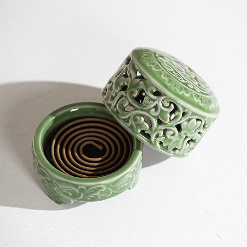 Celadon Chinese Style Ceramic  - Zen Candle Supplies 评论和价格