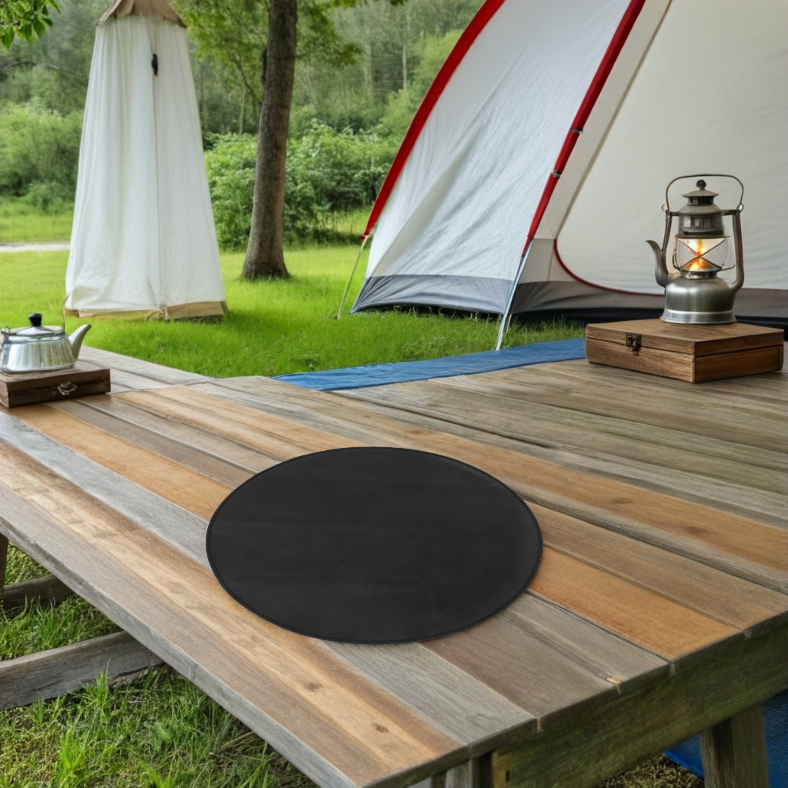 Round Fireproof Bbq Mat Heat R - Heat Resistant Mat 评论和价格