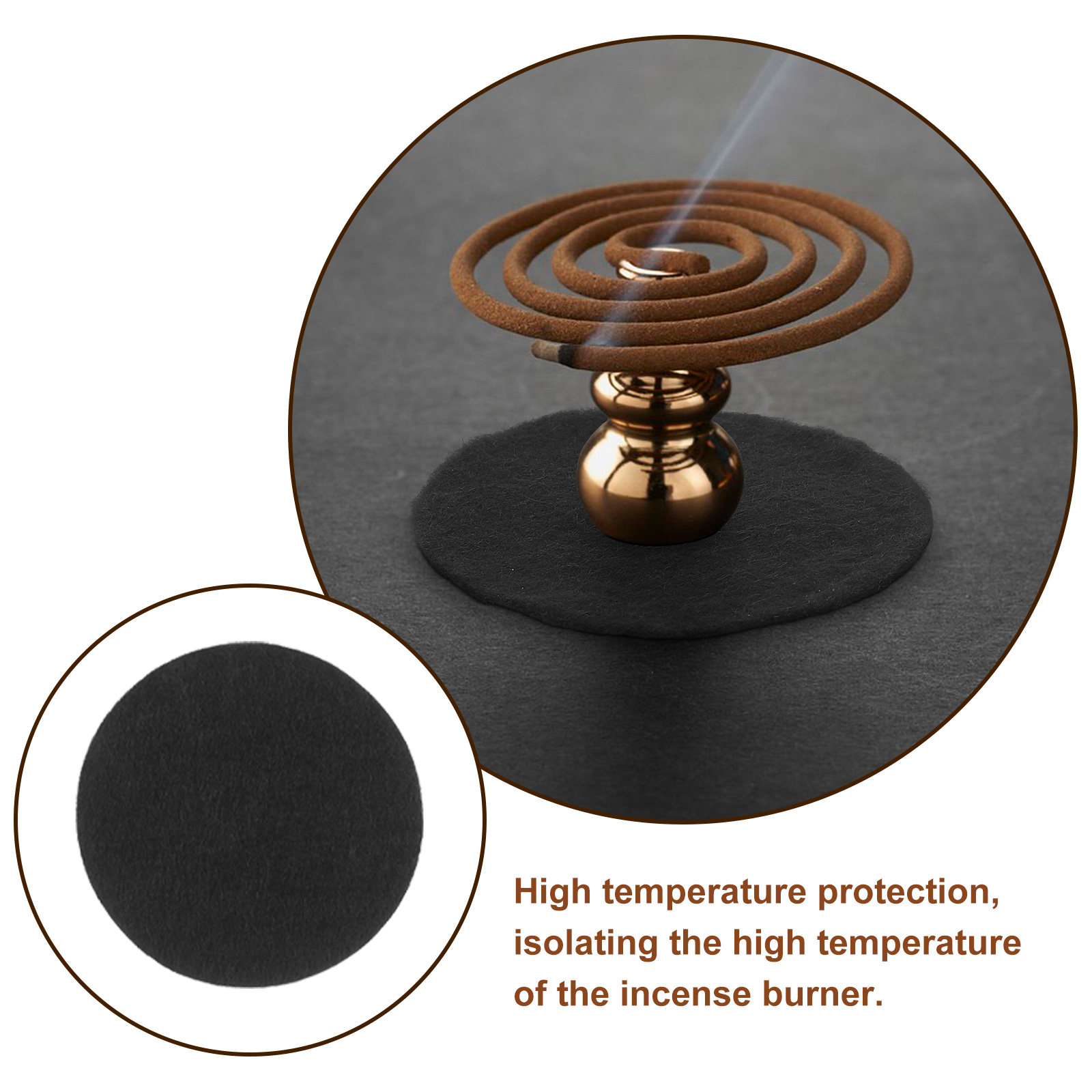 100Pcs Incense Burner Fireproo - Heat Resistant Mat 评论和价格