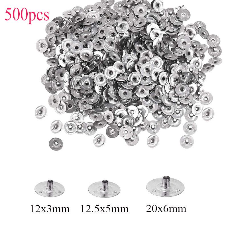 500 Pieces Candle Wick Metal S - Candle Supplies Tins 评论和价格