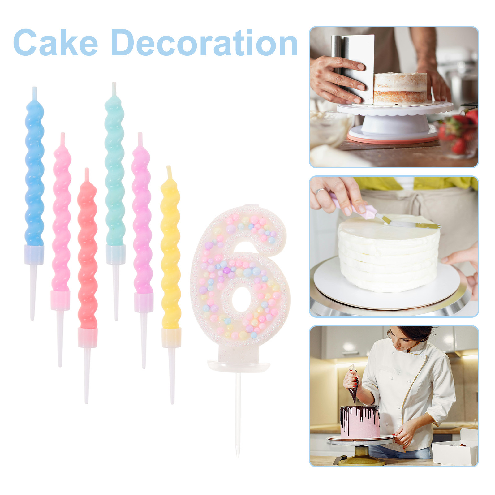 13Pcs Colorful Spiral Birthday - Candle Supplies Usa 评论和价格