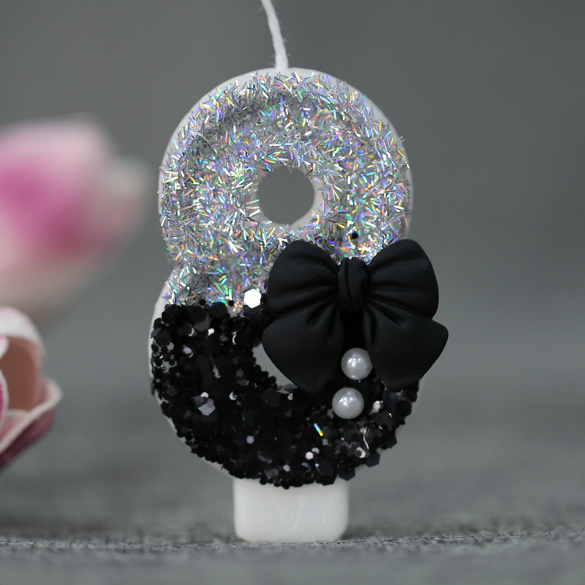 Midnight Bow & Pearl 0-9 Numbe - Candle Supplies Usa 评论和价格