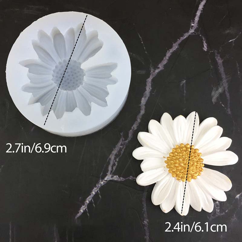 DIY Candle Silicone Mold Daisy - Candle Supplies Tins 评论和价格