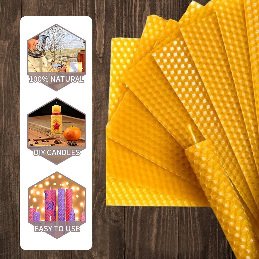 10/30pcs Natural Beeswax Sheet - Beeswax Sheet Roll 评论和价格