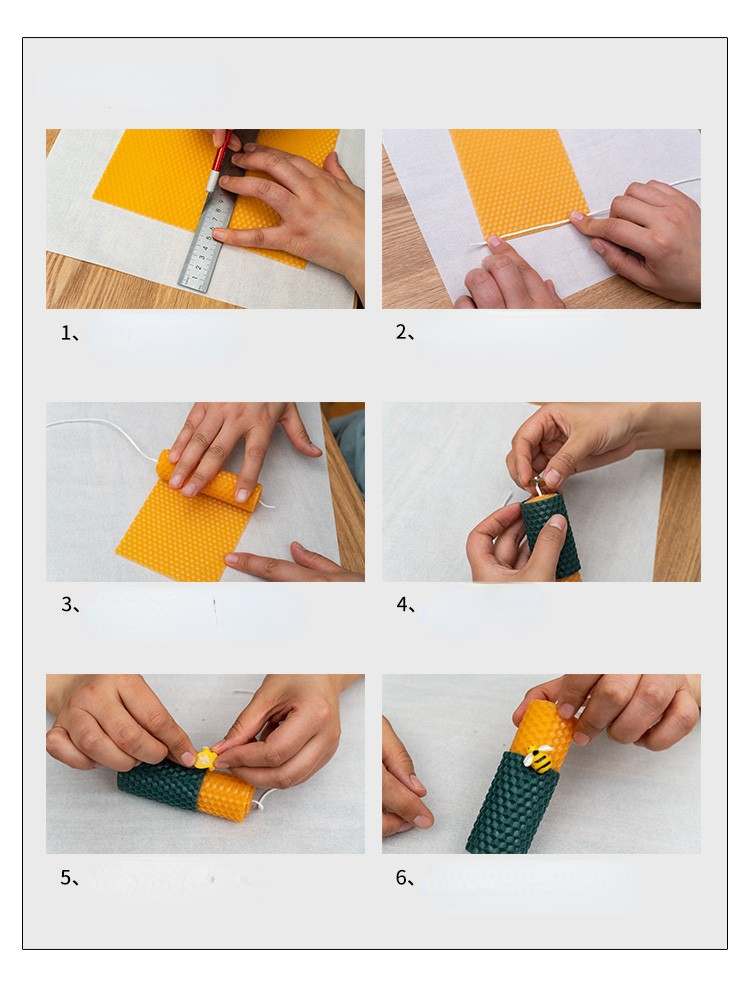 12pcs 15*20CM Beeswax Sheet Ca - Beeswax Sheet Roll 评论和价格