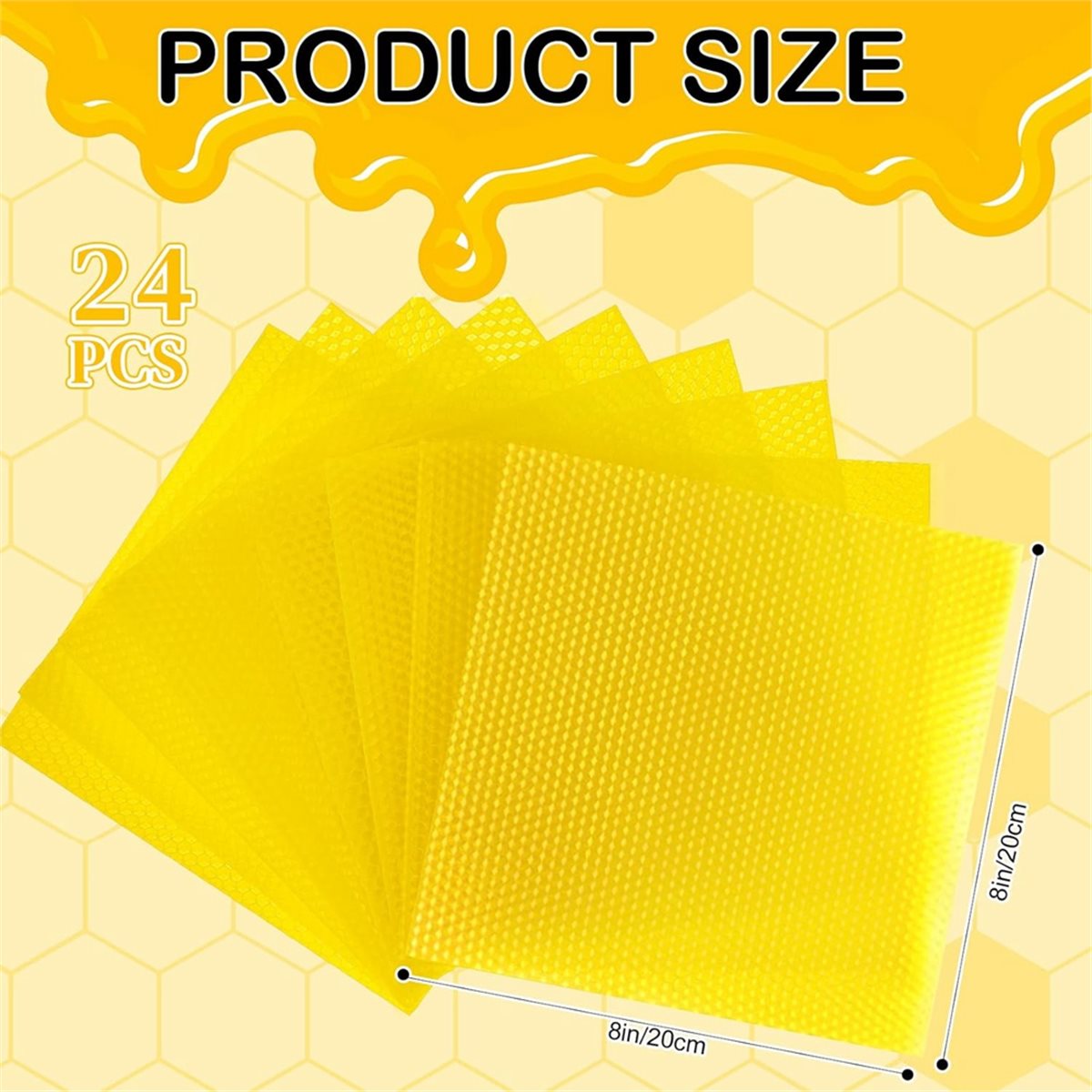 N94R 24 Pcs Beeswax Candle Mak - Beeswax Sheet Roll 评论和价格